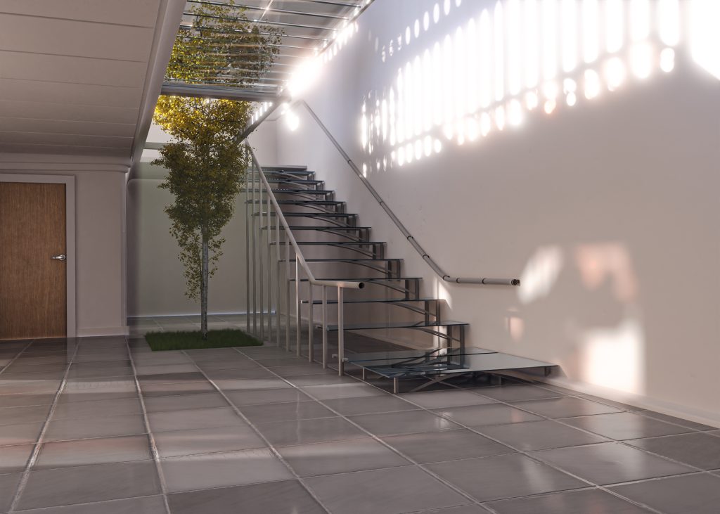 empty hallway background